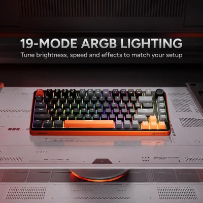 KARNAGE SENTINEL 82 RGB WIRED MECHANICAL GAMING KEYBOARD (ORANGE-BLACK) 4