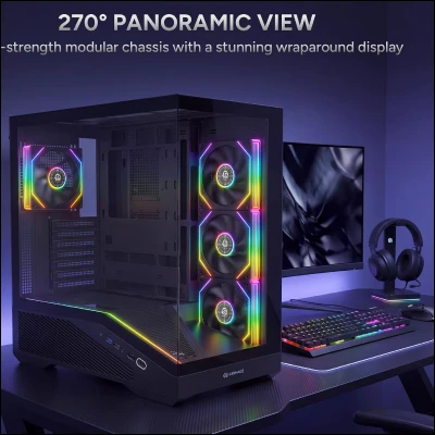 KARNAGE HYPERBEAST ARGB ATX MID TOWER PC CASE (BLACK) 4