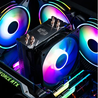 COOLER MASTER HYPER 212 HALO ARGB 120mm CPU AIR COOLER (BLACK) 3