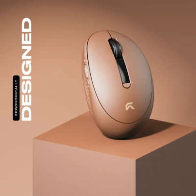 CYBEART Pocket Wireless Ergonomic Mouse (Mocha Mousse) 4