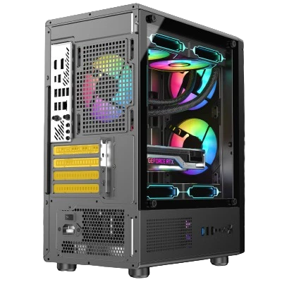 Ant value VM45 M-ATX Mid Tower Pc Case (Black) 3