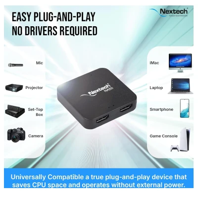 NEXTECH USB 3.2 VIDEO CAPTURE & STREAMING DISPLAY CARD (NA50) 3