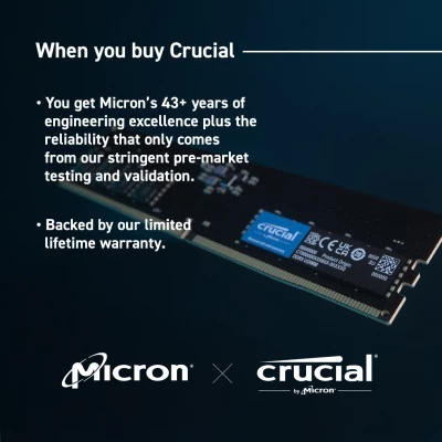 Crucial 16GB DDR5-4800 MHz Desktop CT16G48C40U5 3