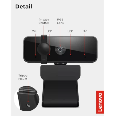 Lenovo Essential FHD Webcam Black 5