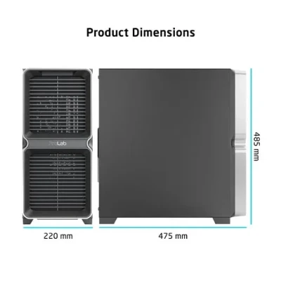 ProLab Design AI828 Mid Tower Workstation PC Case E-ATX (BLACK) 5