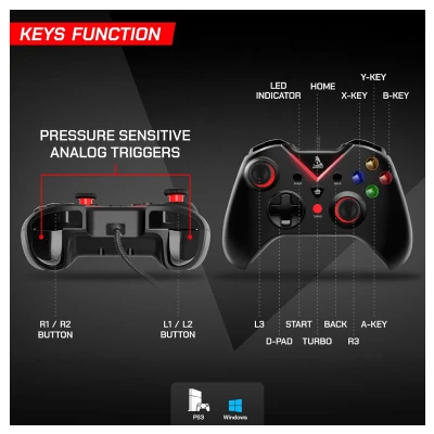 TAG G1000 USB GAMEPAD (BLACK) 5