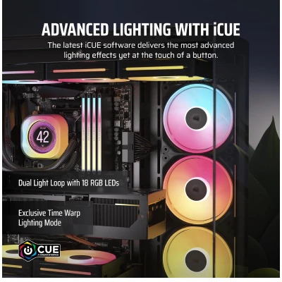 CORSAIR iCUE LINK LX120-R RGB 120mm PWM Reverse Fan (SINGLE PACK) BLACK 5