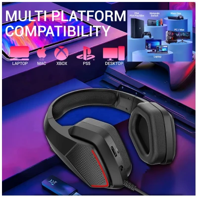 Ant Esports H590 Wired Gaming Headset (Black) 5