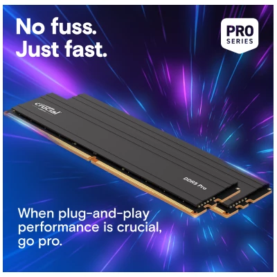 Crucial Pro Overclocking 32GB Kit (16GBx2) DDR5 6000 MHz Desktop Ram 5