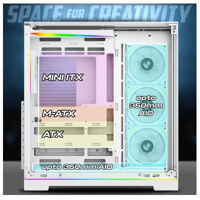 TAG SUPERNOVA ATX FULL-TOWER PC CASE (WHITE) 5