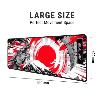 ANT ESPORTS DRAGON HILL GAMING MOUSE PAD (RED) 5