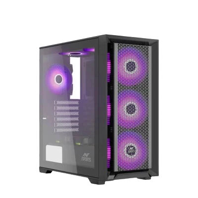 Ant Esports SX7 Mid-Tower ARGB Gaming Cabinet Black 5