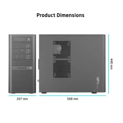 ProLab Design AI838 Super Tower Workstation PC Case E-ATX (BLACK) 5