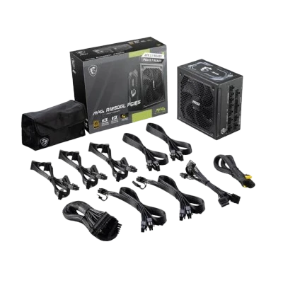 MSI MAG A1250GL PCIE5 ATX 3.1 80 Plus Gold FULL MODULAR 5