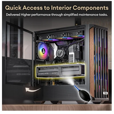 TAG STELLAR ALPHA ATX MID-TOWER PC CASE (BLACK) 5