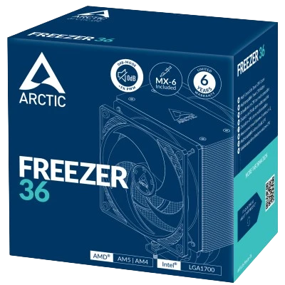 ARCTIC FREEZER 36 120mm*2 CPU Air Cooler (BLACK) 5