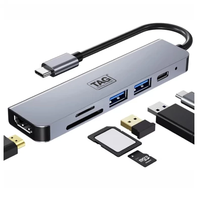 TYPE-C TO 6 IN 1-A MULTI ADAPTER 5