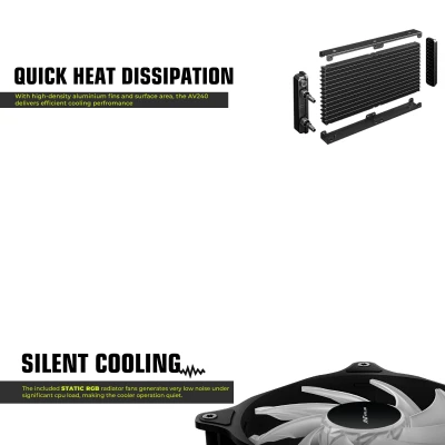 Ant Value AV240 RGB 240mm CPU Liquid Cooler 5