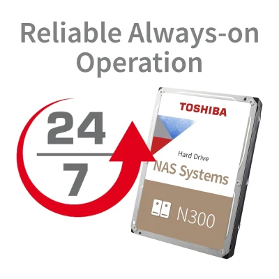 TOSHIBA N300 4TB NAS Hard Drive 7200 RPM 5