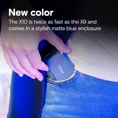 Crucial X10 Portable SSD (2TB) Blue 5