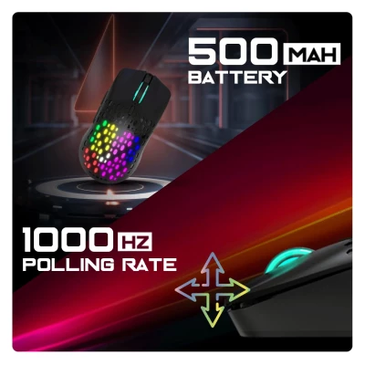 Cosmic Byte SENTINEL RGB Wireless + Wired Dual Mode Gaming Mouse 5