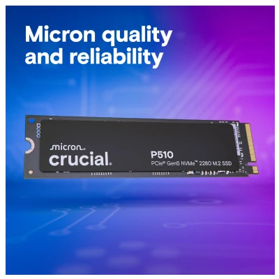 Crucial P510 PCIe Gen5 NVMe M.2 SSD (1TB) 5