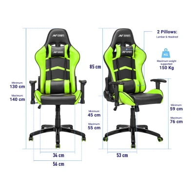 Ant Esports 9077 Ergonomic Gaming Chair (Black&Green) 5