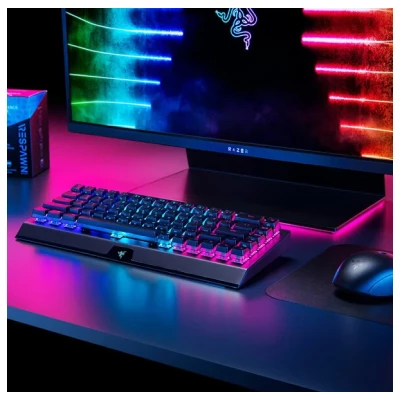 Razer BlackWidow V3 Mini HyperSpeed - Phantom Edition - Yellow Switch 65% WIRELESS MECHANICAL GAMING KEYBOARD 5