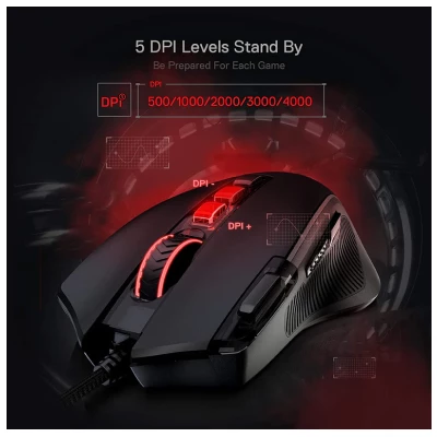 REDRAGON PREDATOR M612 RGB WIRED MOUSE (BLACK) 5