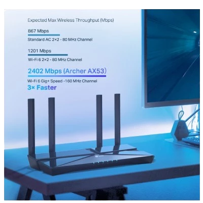 TP-LINK AX3000 Dual Band Gigabit Wi-Fi 6 Router (Archer AX53) 5