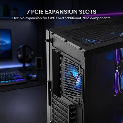 KARNAGE CRUSADER ARGB ATX MID TOWER PC CASE (BLACK) 5