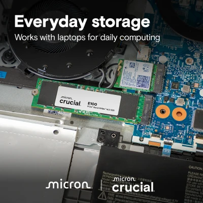 Crucial E100 PCIe Gen4 NVMe M.2 SSD (480GB) 5