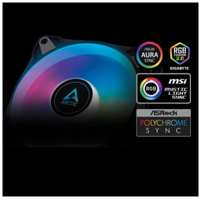 ARCTIC P12 PWM PST A-RGB CASE FAN 120 mm PACK OF 3 (BLACK) 5