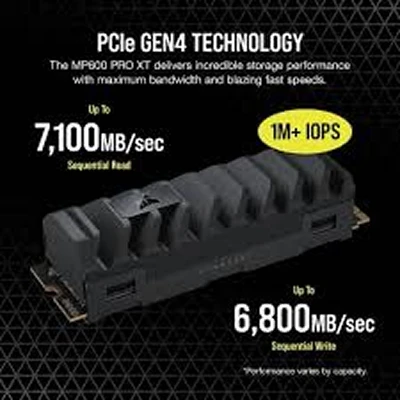 CORSAIR MP600 PRO XT WITH HEATSINK PCIe Gen4 x4 M.2 (8TB) 5