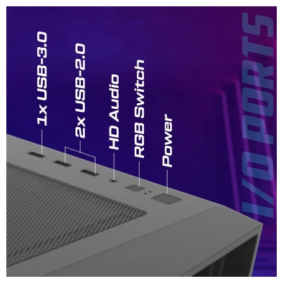 TAG ANDROMEDA E-ATX MID TOWER PC CASE BLACK 5