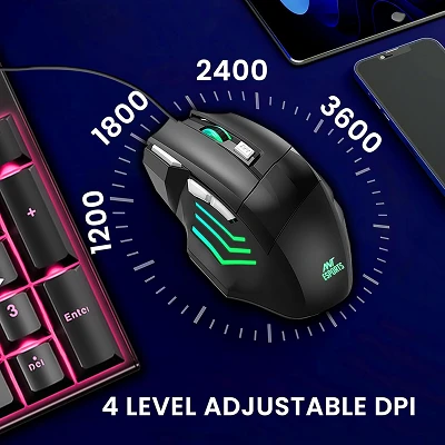 Ant Esports Thunder 30 Wired Backlit Gaming Keyboard Mouse Combo 5
