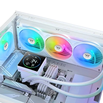 THERMALTAKE TH360-S V3 ARGB SYNC SNOW EDITION AIO LIQUID COOLER 360mm (WHITE) 5
