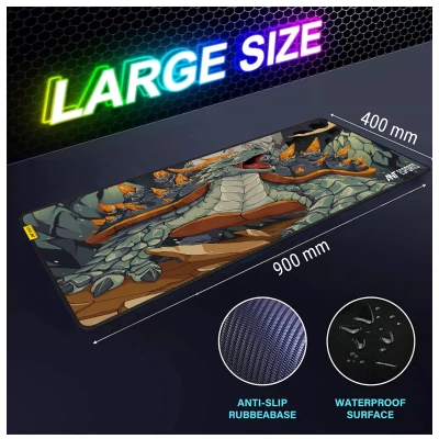 ANT ESPORTS GOLDEN DRAGON GAMING MOUSE PAD (GOLD) 5