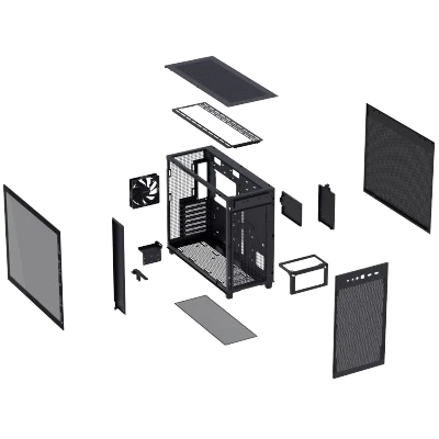ASUS Prime AP303 ATX PC CASE (BLACK) 5
