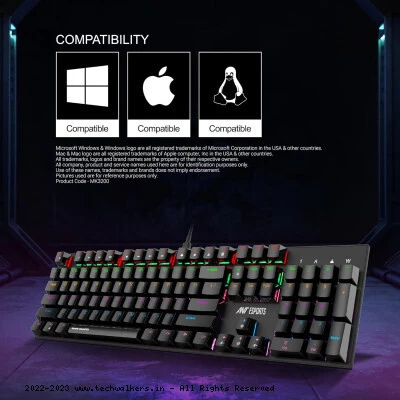 Ant Esports MK3200 V2 Mechanical Gaming Keyboard (Red Switches) 5
