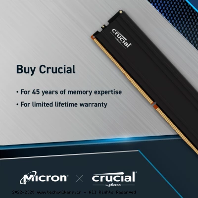 Crucial Pro 48GB (2x24GB) DDR5-6000MHz DESKTOP RAM 5