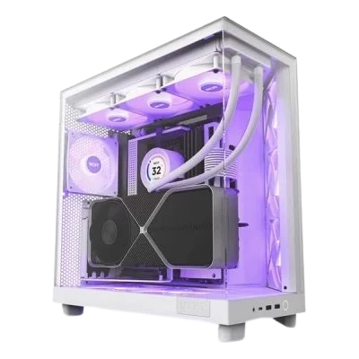 NZXT H6 Flow RGB (ATX) Mid Tower Cabinet (White) 5