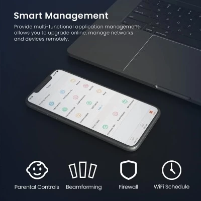 Tenda AC10 AC1200 Smart Dual-Band Gigabit WiFi Router 5